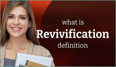 What does revivification meaning?
